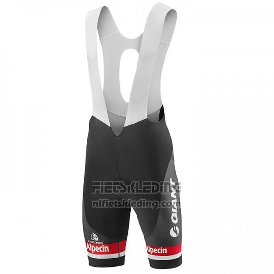 2016 Fietskleding Giant Alpecin Wit en Rood Korte Mouwen en Koersbroek